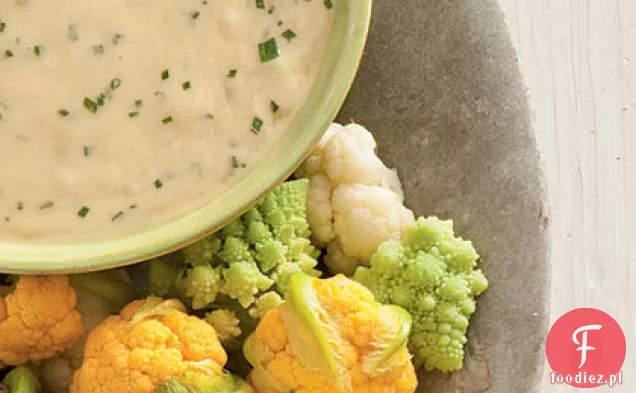 Fondue piwno-serowe z kalafiorem