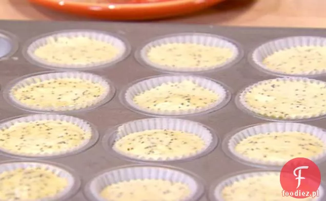 Mini Lemon Poppy Seed Sour Cream Semifreddo Cupcakes