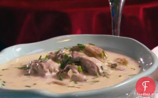 Zupa z ostryg i szampana Brie