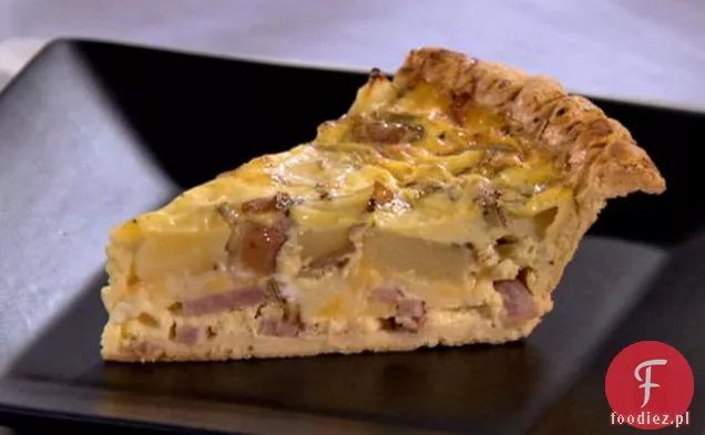 Quiche z szynką i serem