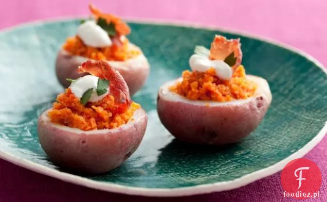 Romesco-Topped Potato Bites