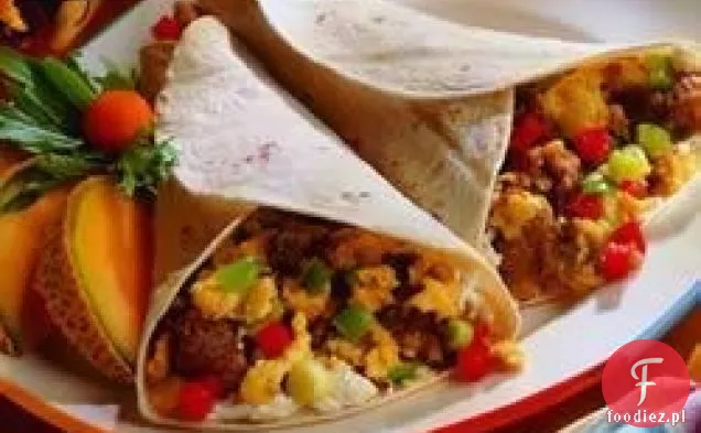 Klonowa Kiełbasa Śniadanie Burritos