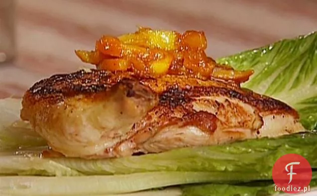 Pieczona pierś z kurczaka z marmoladą