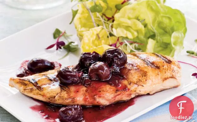Grillowany Kurczak Z Pikantnym Sosem Wiśniowym