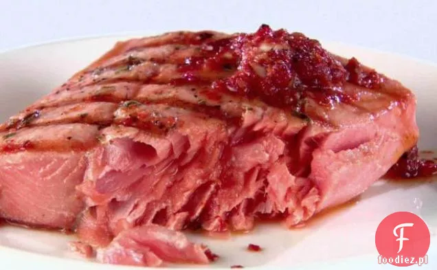 Grillowany łosoś z suszonym masłem pomidorowym (California)
