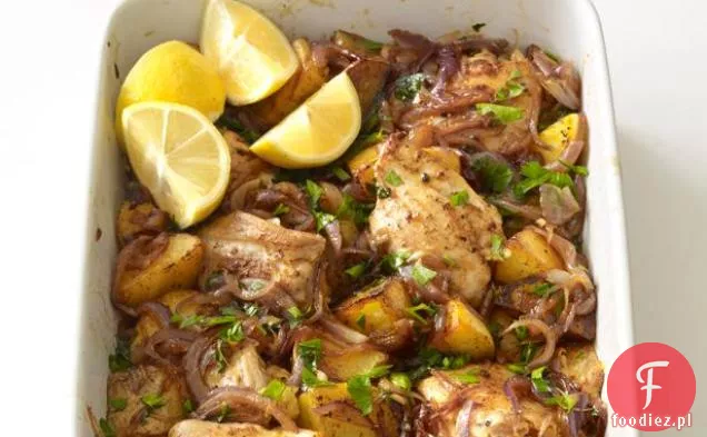 Pieczeń z kurczaka i ziemniaków po hiszpańsku