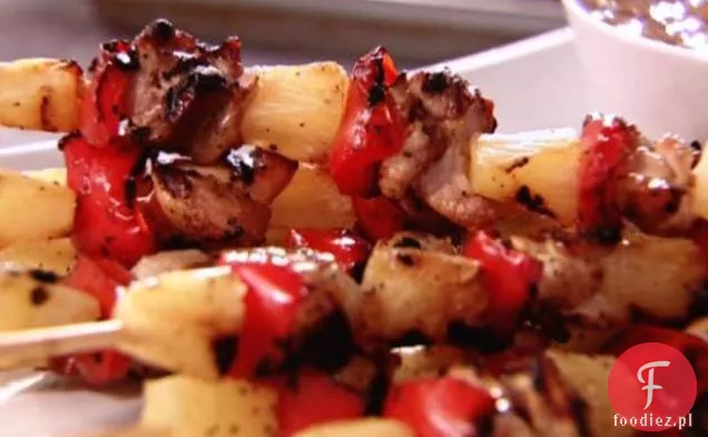 Słodko-kwaśne szaszłyki z kurczaka