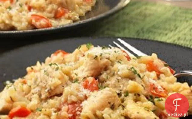 Kremowe Risotto z kurczakiem i ryżem