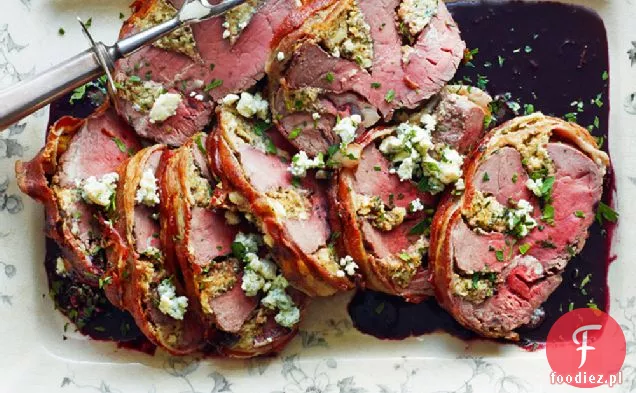 Gorgonzola-polędwica wołowa nadziewana sosem z Porto