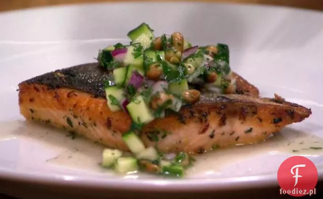 Marynowany Arctic Char z salsą Verde
