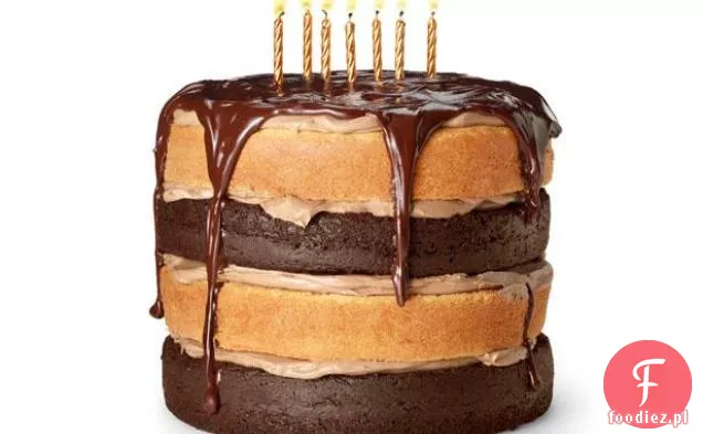 Tort Mocha czarno-biały