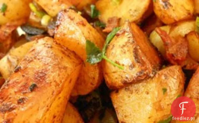 Balsamiczna Glazurowana Sałatka Z Pieczonych Ziemniaków