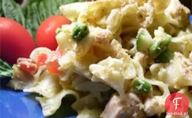 Serowa Zapiekanka Z Makaronem Z Tuńczykiem