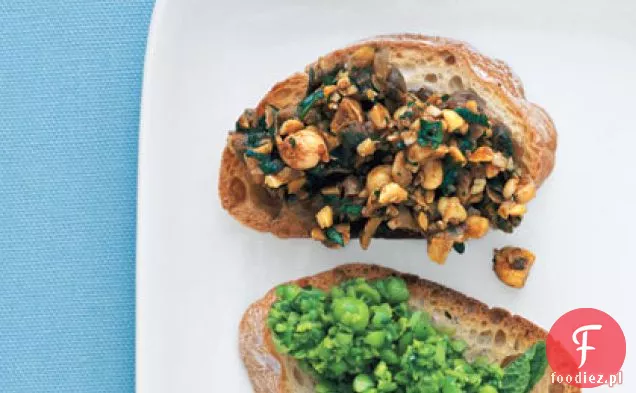 Ciecierzyca i ocet balsamiczny Bruschetta