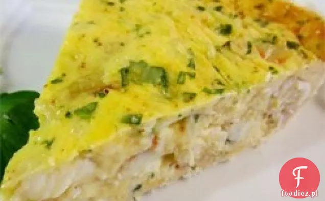 Krab i Cheddar Quiche