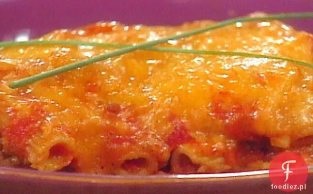 Lasagne makaronowa z warzywami i dipem