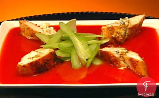 Pikantne Buffalo Style Nadziewane Piersi Z Kurczaka