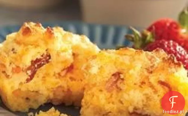 Pikantne Babeczki Kukurydziane Z Boczkiem Cheddar