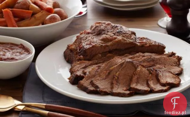 Duszony mostek z warzywami korzeniowymi