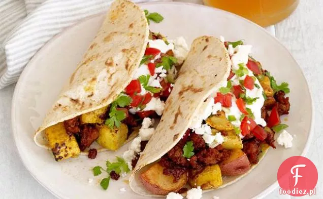 Chorizo-Ziemniaczane Tacos