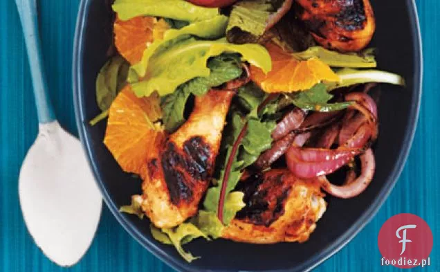 Grillowane udka z kurczaka z pomarańczą i rozmarynem