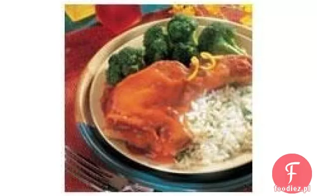 Patelnia słodkie i pikantne kotlety wieprzowe