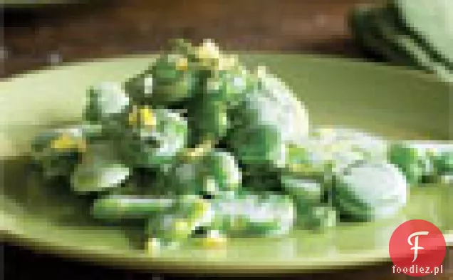 Fasola Fava z Creme Fraîche i miętą