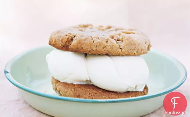 Peanut Butter Cookie Ice Cream Sandwiches