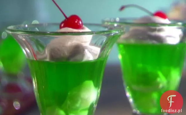 Loopy Lime and Lychee Gelatin Parfait