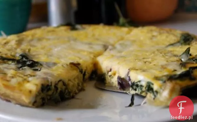 Spring Onion And Greens Frittata