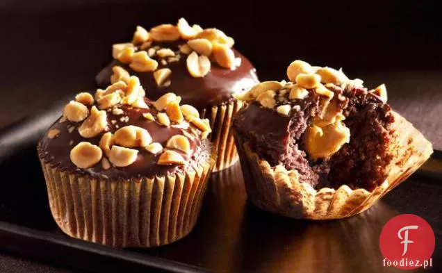 Peanut Butter Cream-Filled Devil ' s Food Cupcakes