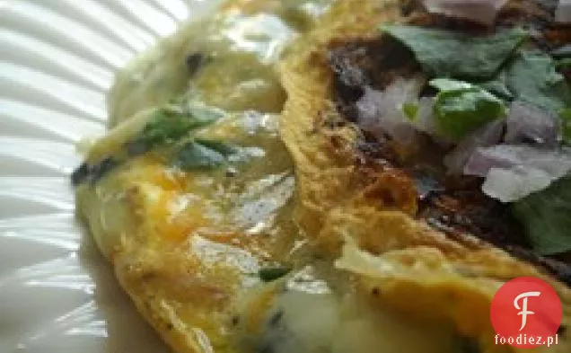 Omlet Z Niebieskimi Grzybami