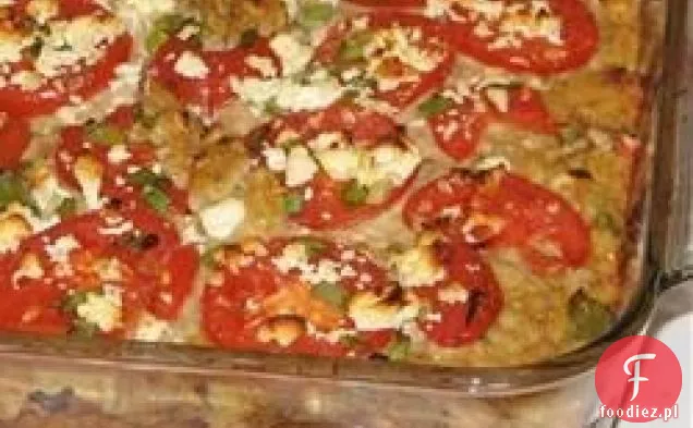 Squash z pomidorem i serem Feta