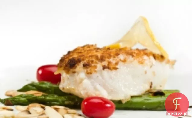 Dave Lieberman ' s Almond and Herb Baked Halibut