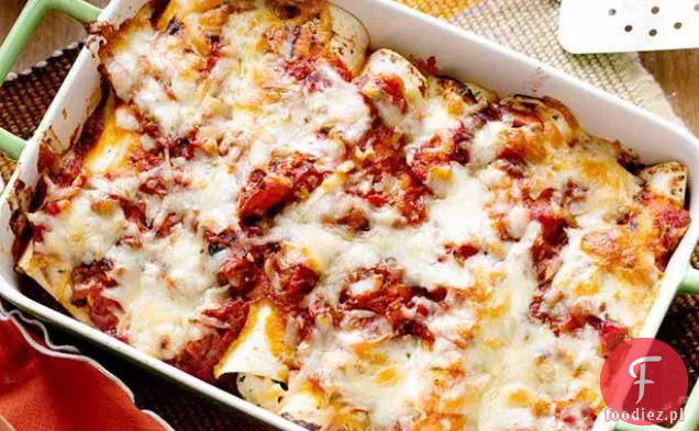 Kurczak i chorizo hiszpańskie Enchiladas