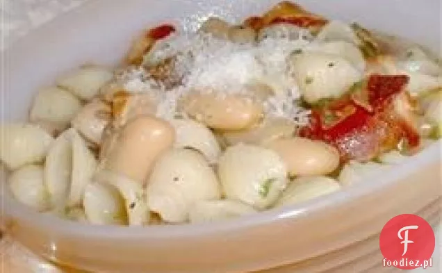Włoska zupa z białej fasoli i pancetty