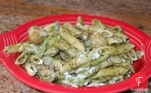 Makaron Pesto z fasolką szparagową i ziemniakami