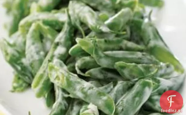 Fasolka Szparagowa Z Kremowym Sosem Czosnkowym