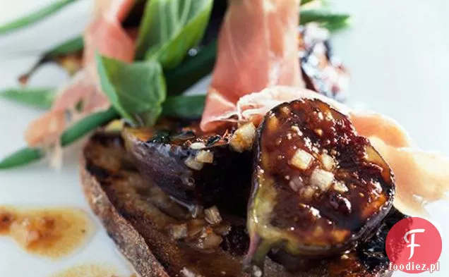 Grillowane Tosty Figowe Z Prosciutto I Fasolką Szparagową