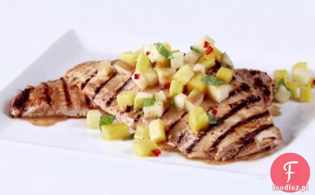 Grillowany kurczak z chutneyem jabłkowo-Mango
