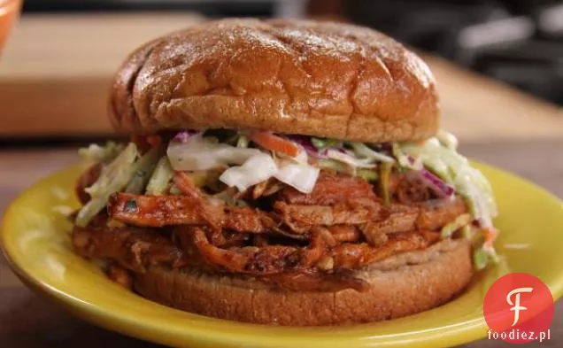 Bobby ' s Sweet and Spicy Pork and Slaw Sandwich