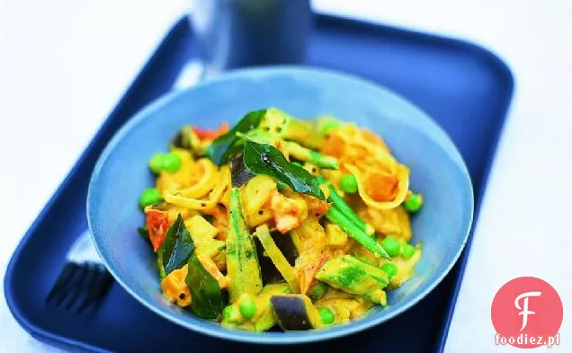 Południowoindyjskie curry warzywne z liśćmi Curry