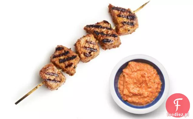 Kebaby Wieprzowe Z Sosem Romesco