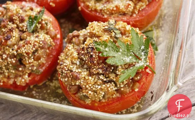 Quinoa I Pomidory Faszerowane Soczewicą