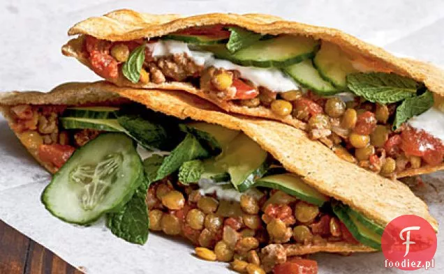Sloppy soczewica w Pita