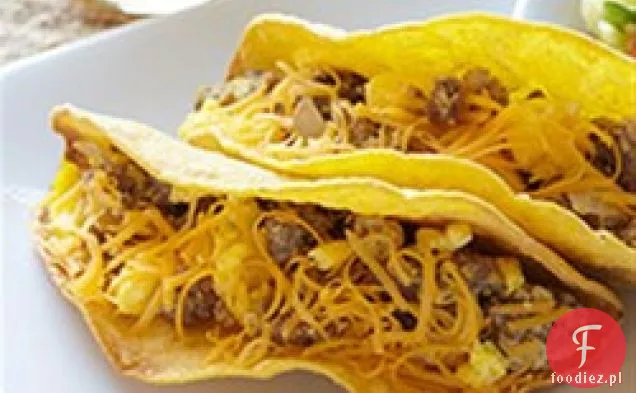 Mielone Żubrowe Tacos śniadaniowe z salsą ananasową