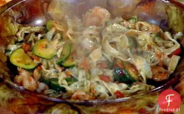 Domowe tłuste Spaghetti z krewetkami skalnymi (Scialatielli AI Gamberetti)
