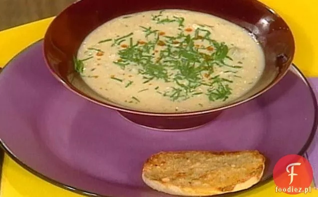 Zupa kalafiorowa i czosnkowo-serowa na zakwasie