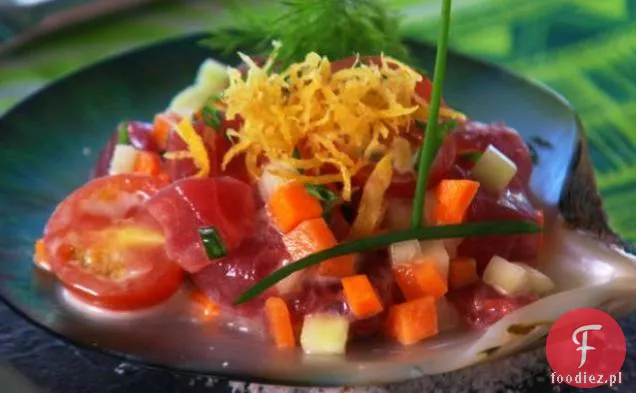 Poisson Cru z mlekiem kokosowym i limonką