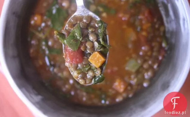 Październikowa Wieczorna Zupa Z Soczewicy I Szpinaku